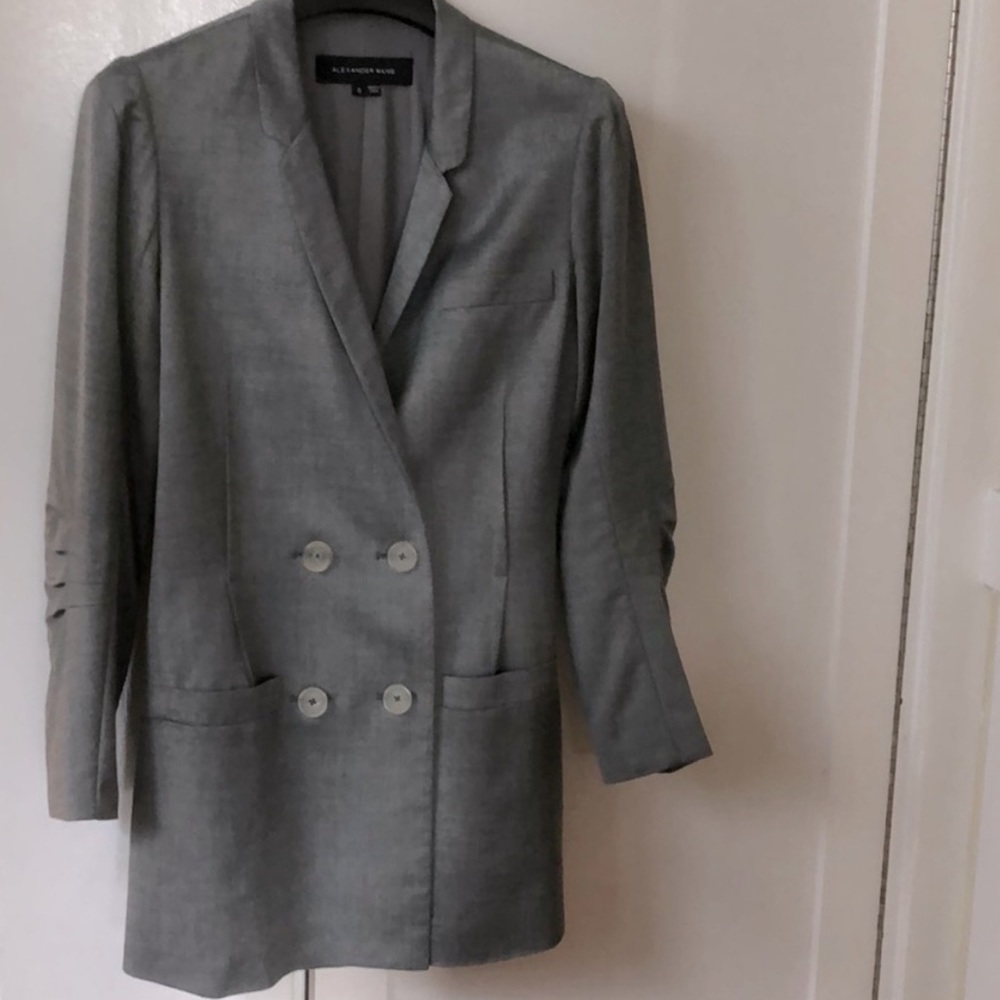 Alexander Wang grey blazer size 0